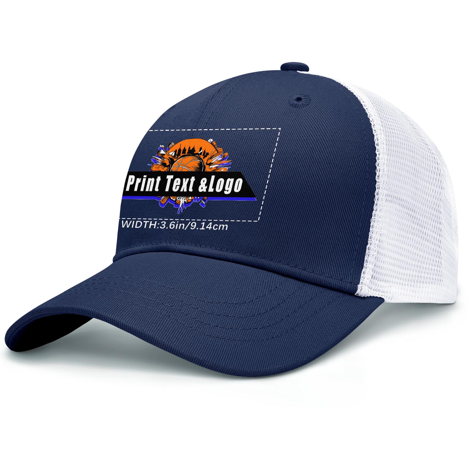 Personalized Navy Blue 5-Panel Duckbill Cap Your Unique Style Your Way enthsush