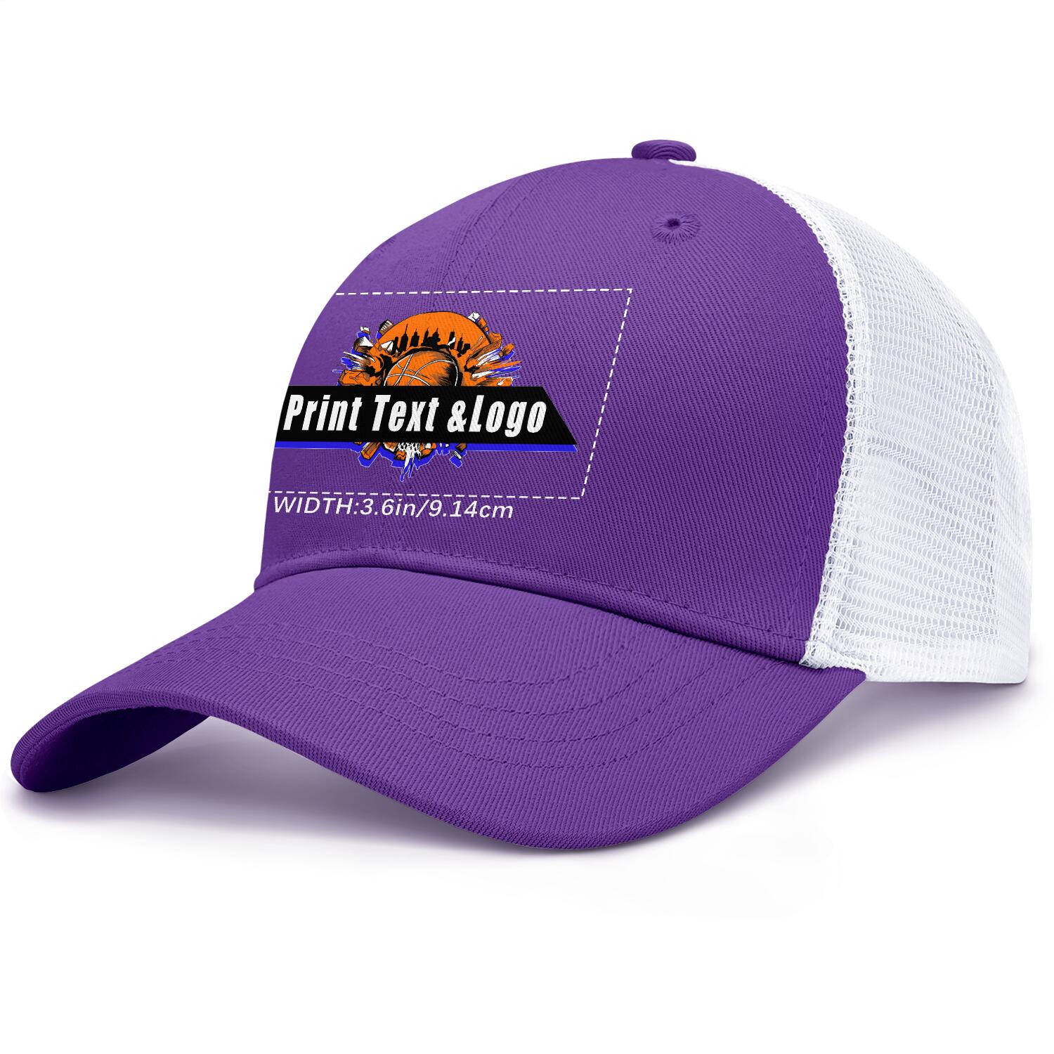 Personalized Purple 5-Panel Duckbill Cap Your Unique Style Your Way enthsush