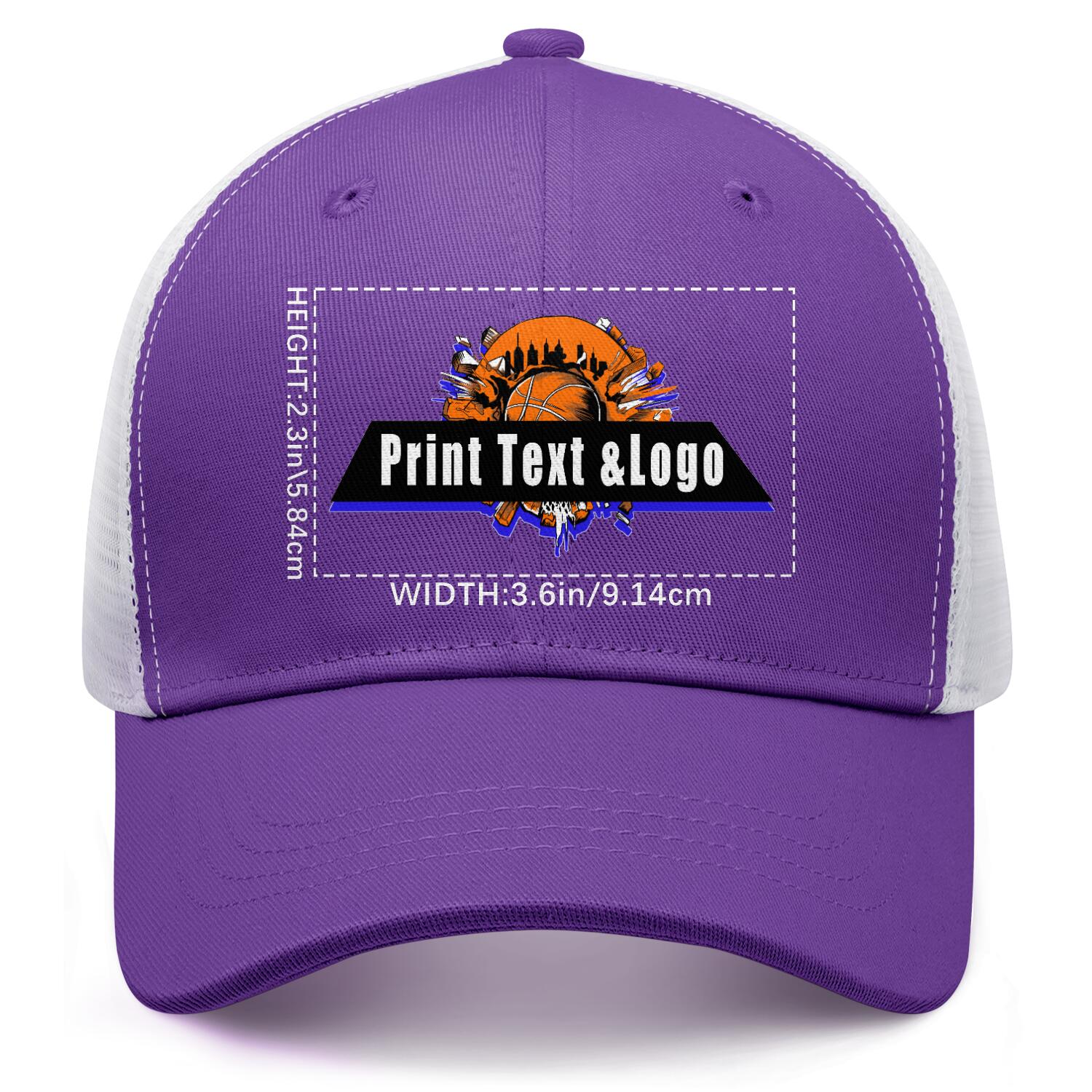 Personalized Purple 5-Panel Duckbill Cap Your Unique Style Your Way enthsush