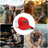 Personalized Red 5-Panel Duckbill Cap Your Unique Style Your Way
