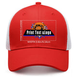 Personalized Red 5-Panel Duckbill Cap Your Unique Style Your Way