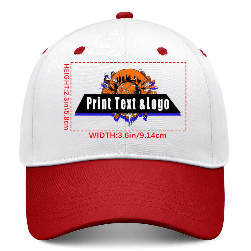 Personalized Dark Red 5-Panel Duckbill Cap Your Unique Style Your Way