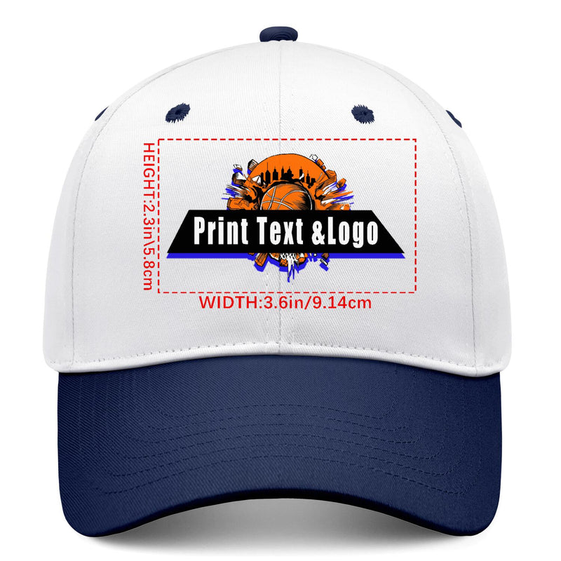 Personalized Navy Blue 5-Panel Duckbill Cap Your Unique Style Your Way