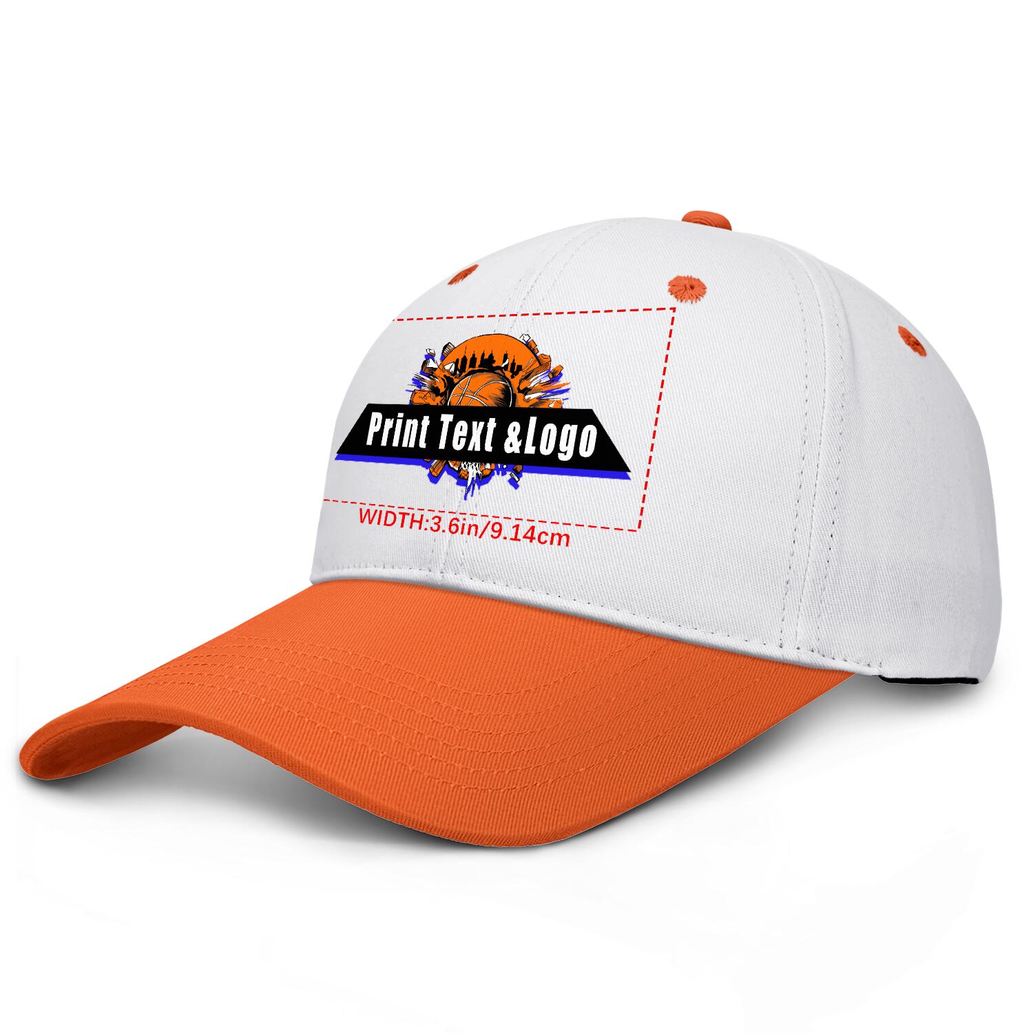 Personalized Orange 5-Panel Duckbill Cap Your Unique Style Your Way enthsush