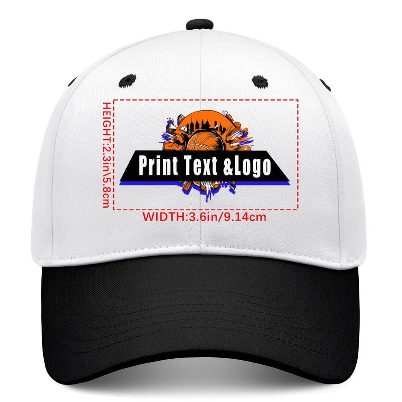 Personalized Black 5-Panel Duckbill Cap Your Unique Style Your Way