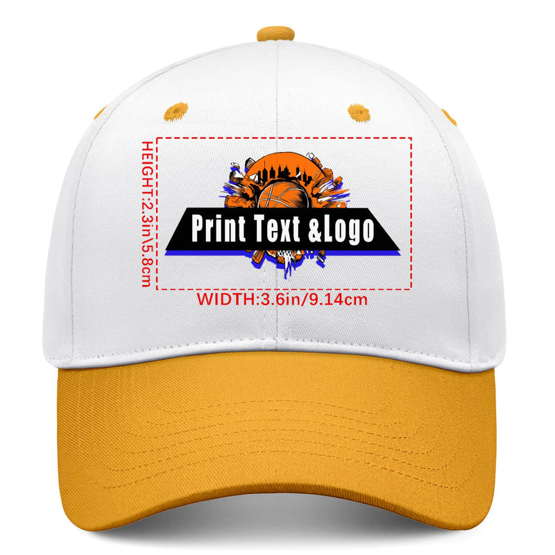 Personalized Yellow 5-Panel Duckbill Cap Your Unique Style Your Way