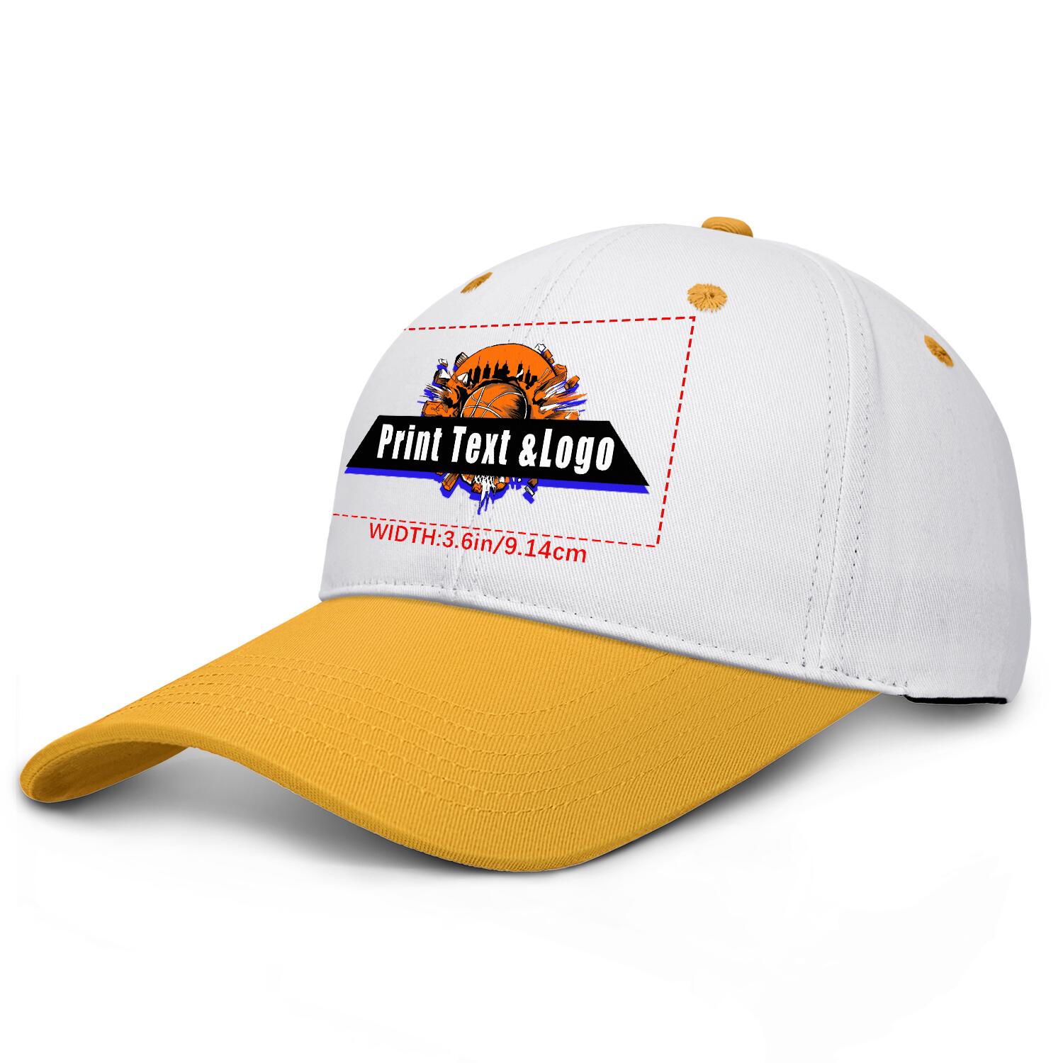 Personalized Yellow 5-Panel Duckbill Cap Your Unique Style Your Way enthsush