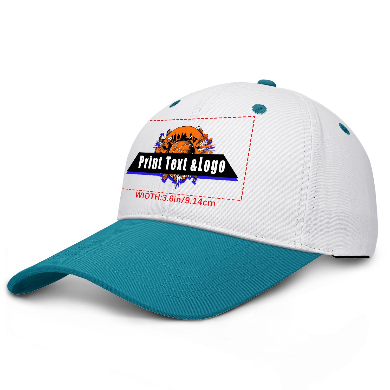 Personalized Blue Green 5-Panel Duckbill Cap Your Unique Style Your Way enthsush