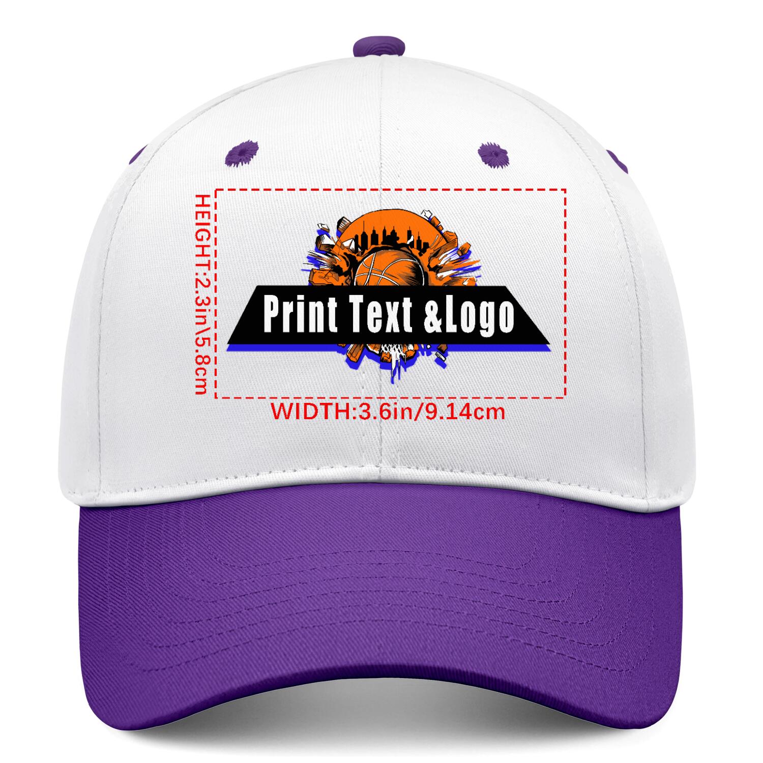 Personalized Purple 5-Panel Duckbill Cap Your Unique Style Your Way enthsush