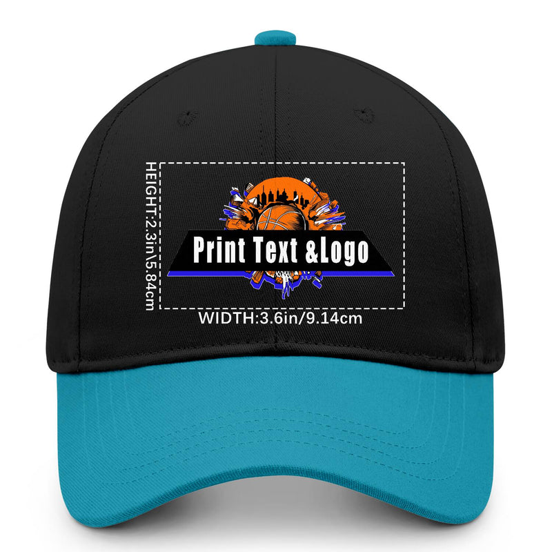 Personalized Blue Green 5-Panel Duckbill Cap Your Unique Style Your Way