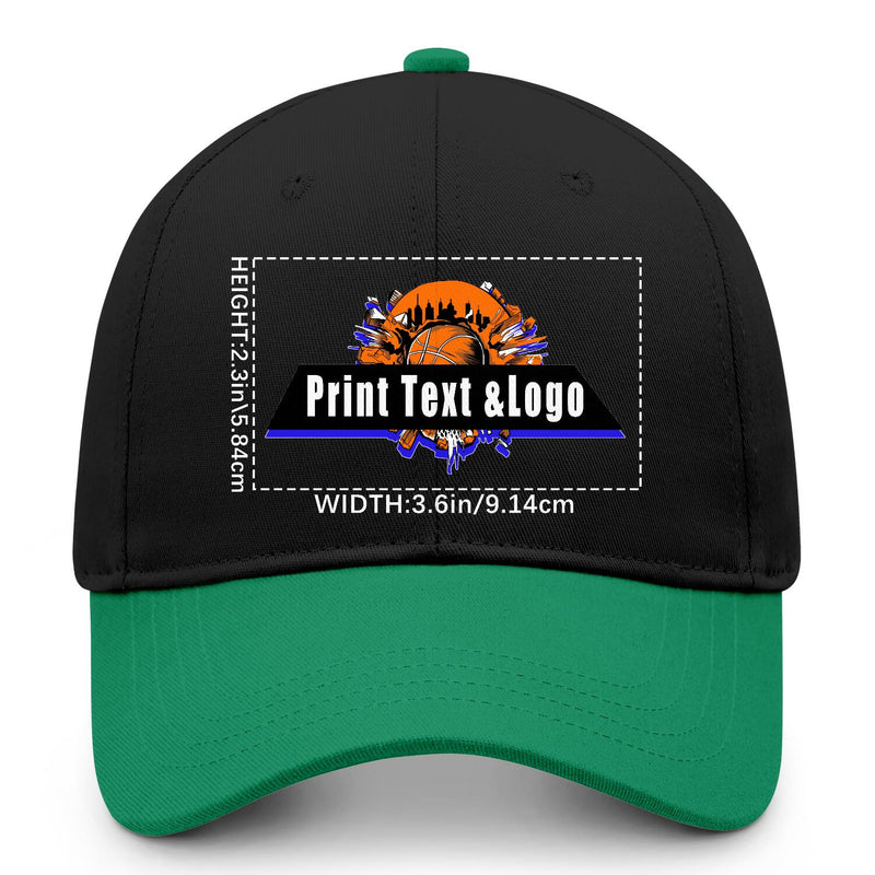 Personalized Green 5-Panel Duckbill Cap Your Unique Style Your Way