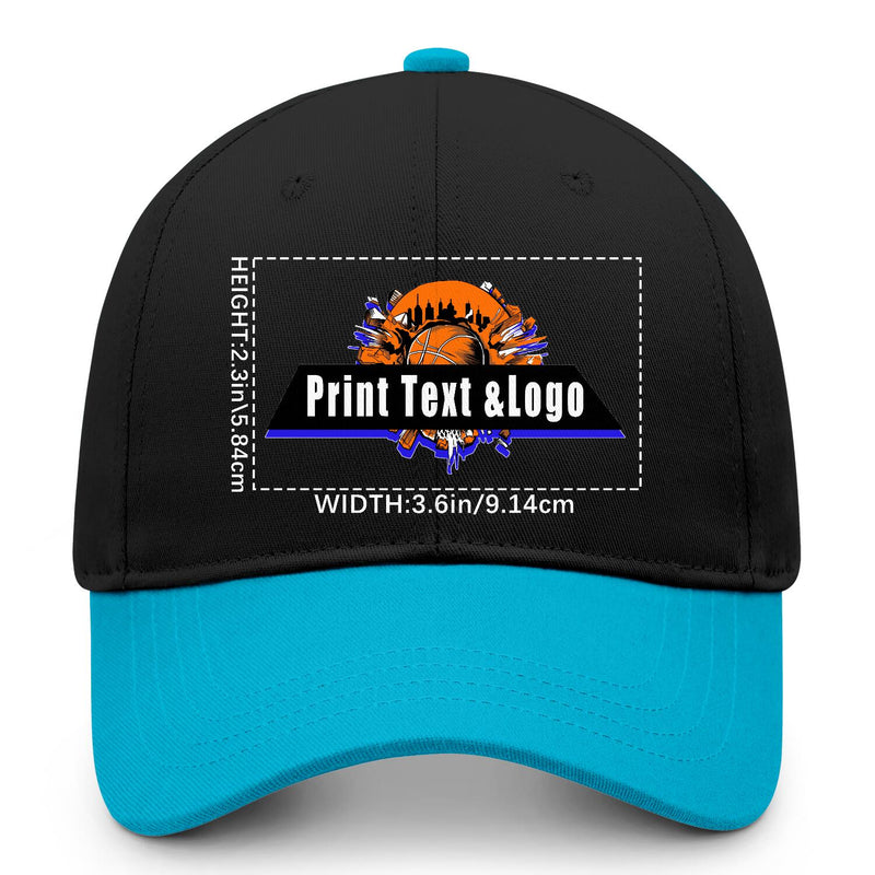 Personalized Greenish Blue 5-Panel Duckbill Cap Your Unique Style Your Way