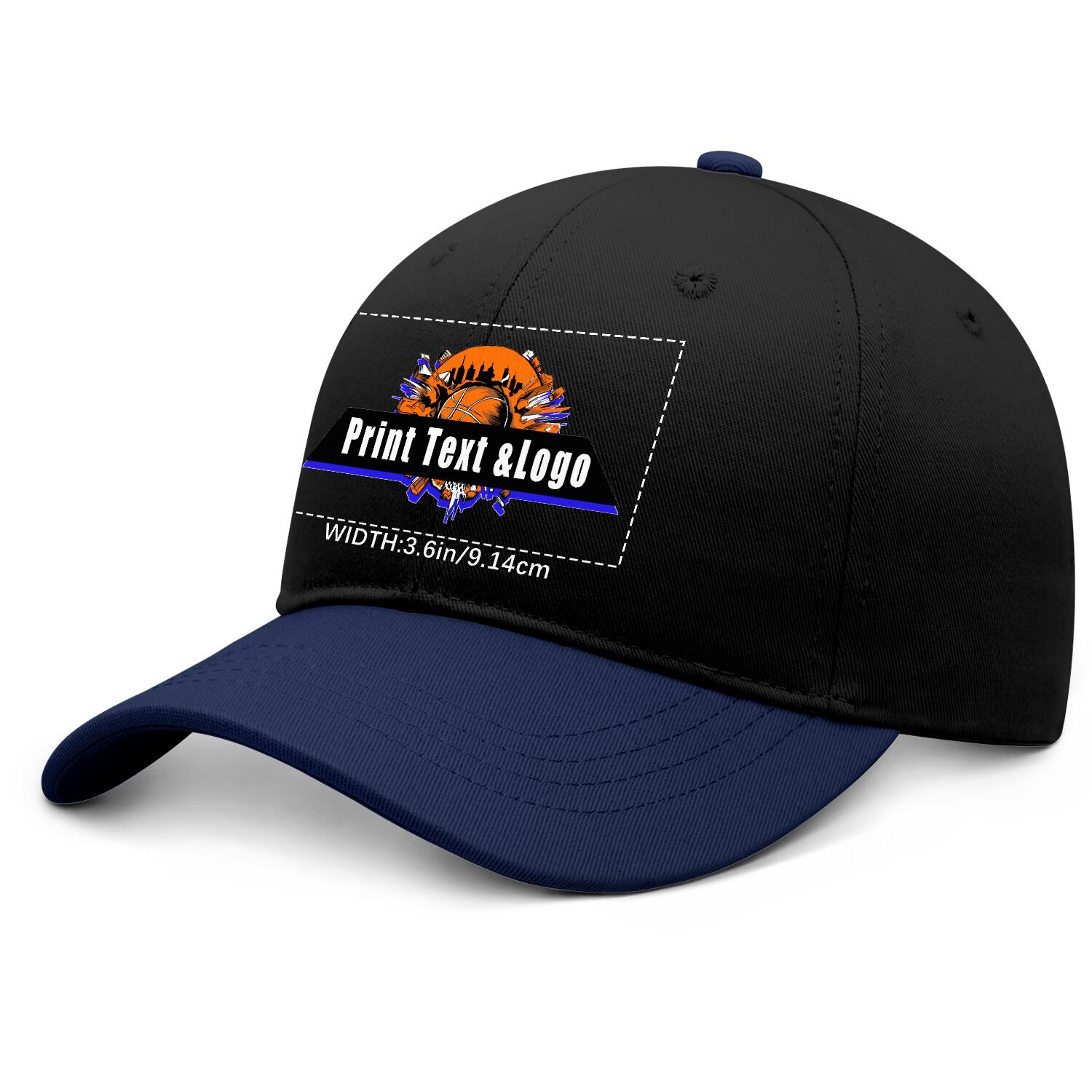 Personalized Navy Blue 5-Panel Duckbill Cap Your Unique Style Your Way enthsush