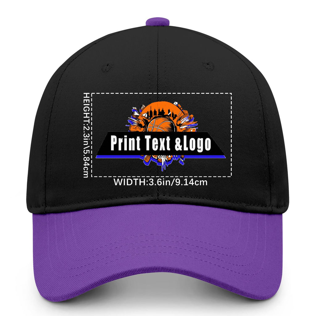 Personalized Purple 5-Panel Duckbill Cap Your Unique Style Your Way enthsush