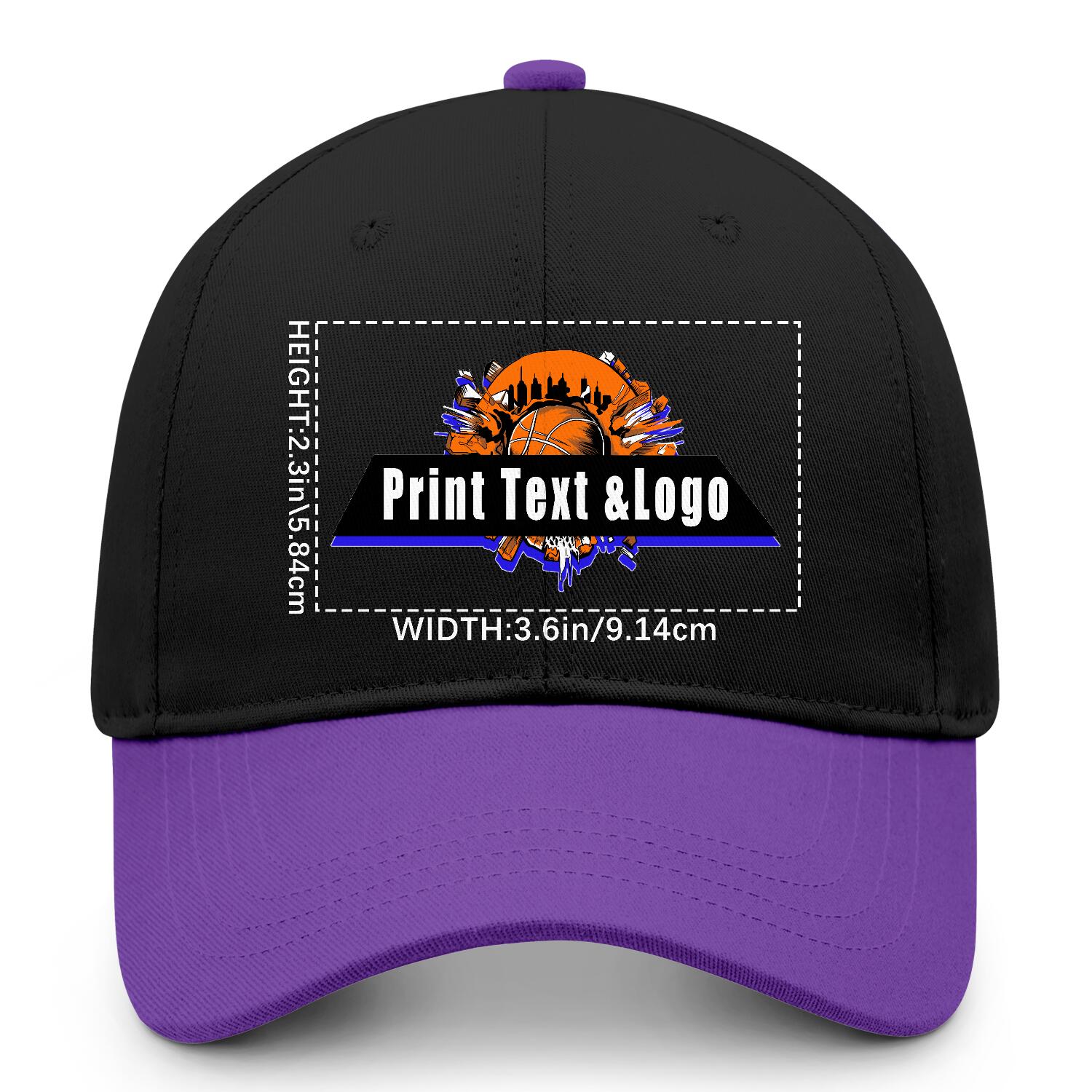 Personalized Purple 5-Panel Duckbill Cap Your Unique Style Your Way enthsush
