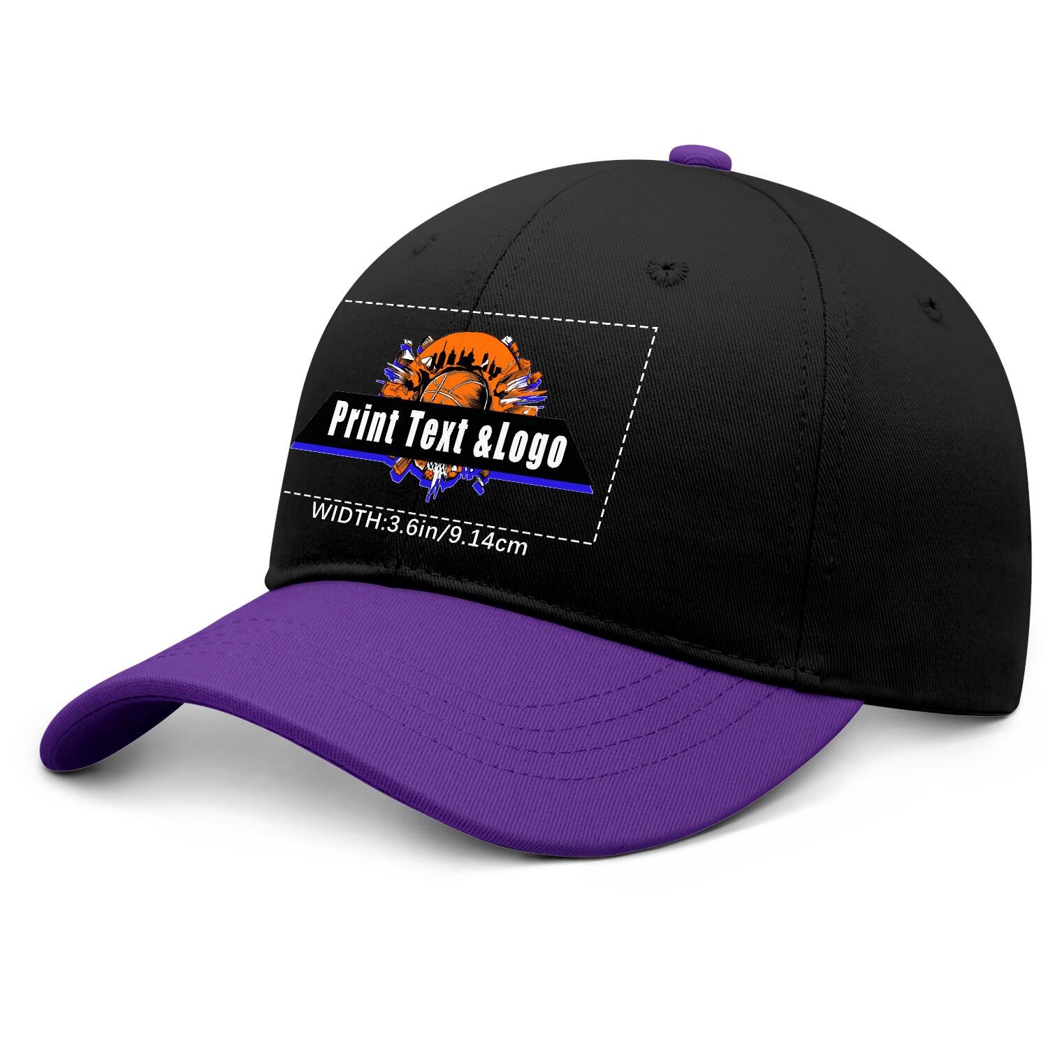 Personalized Purple 5-Panel Duckbill Cap Your Unique Style Your Way enthsush