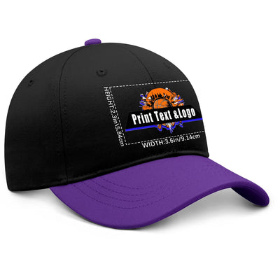 Personalized Purple 5-Panel Duckbill Cap Your Unique Style Your Way enthsush