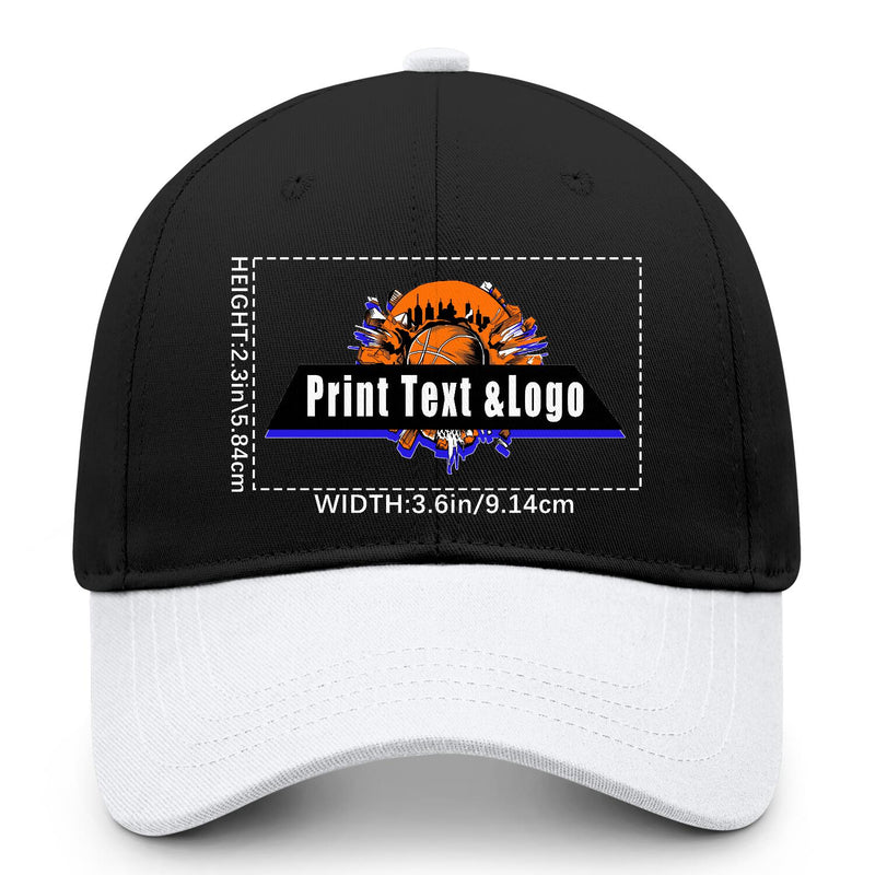 Personalized White 5-Panel Duckbill Cap Your Unique Style Your Way