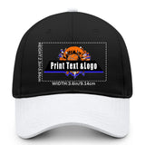 Personalized White 5-Panel Duckbill Cap Your Unique Style Your Way