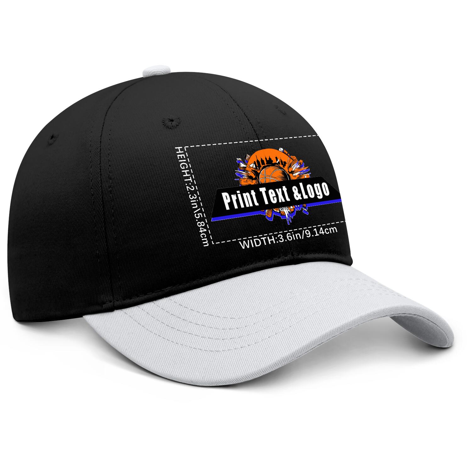 Personalized White 5-Panel Duckbill Cap Your Unique Style Your Way enthsush