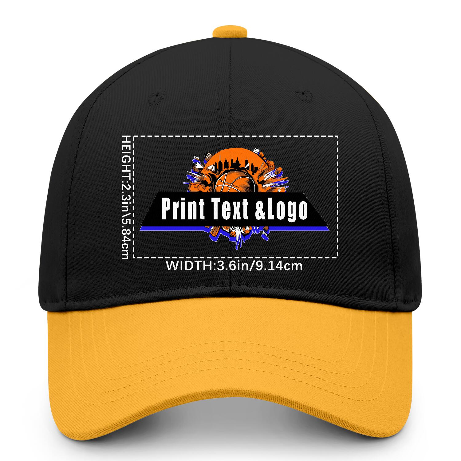 Personalized Yellow 5-Panel Duckbill Cap Your Unique Style Your Way enthsush