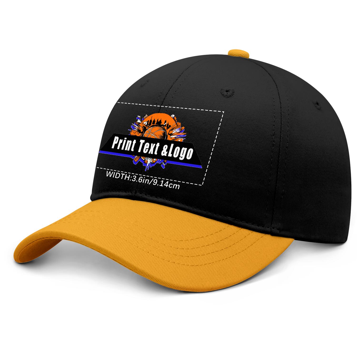 Personalized Yellow 5-Panel Duckbill Cap Your Unique Style Your Way enthsush