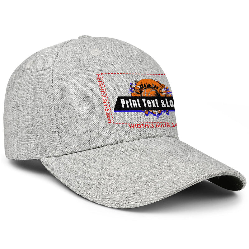 Personalized Grey 5-Panel Duckbill Cap Your Unique Style Your Way