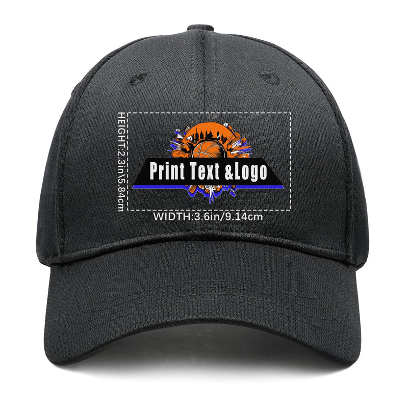 Personalized Black 5-Panel Duckbill Cap Your Unique Style Your Way