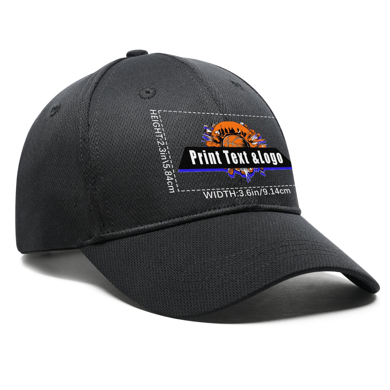 Personalized Black 5-Panel Duckbill Cap Your Unique Style Your Way enthsush