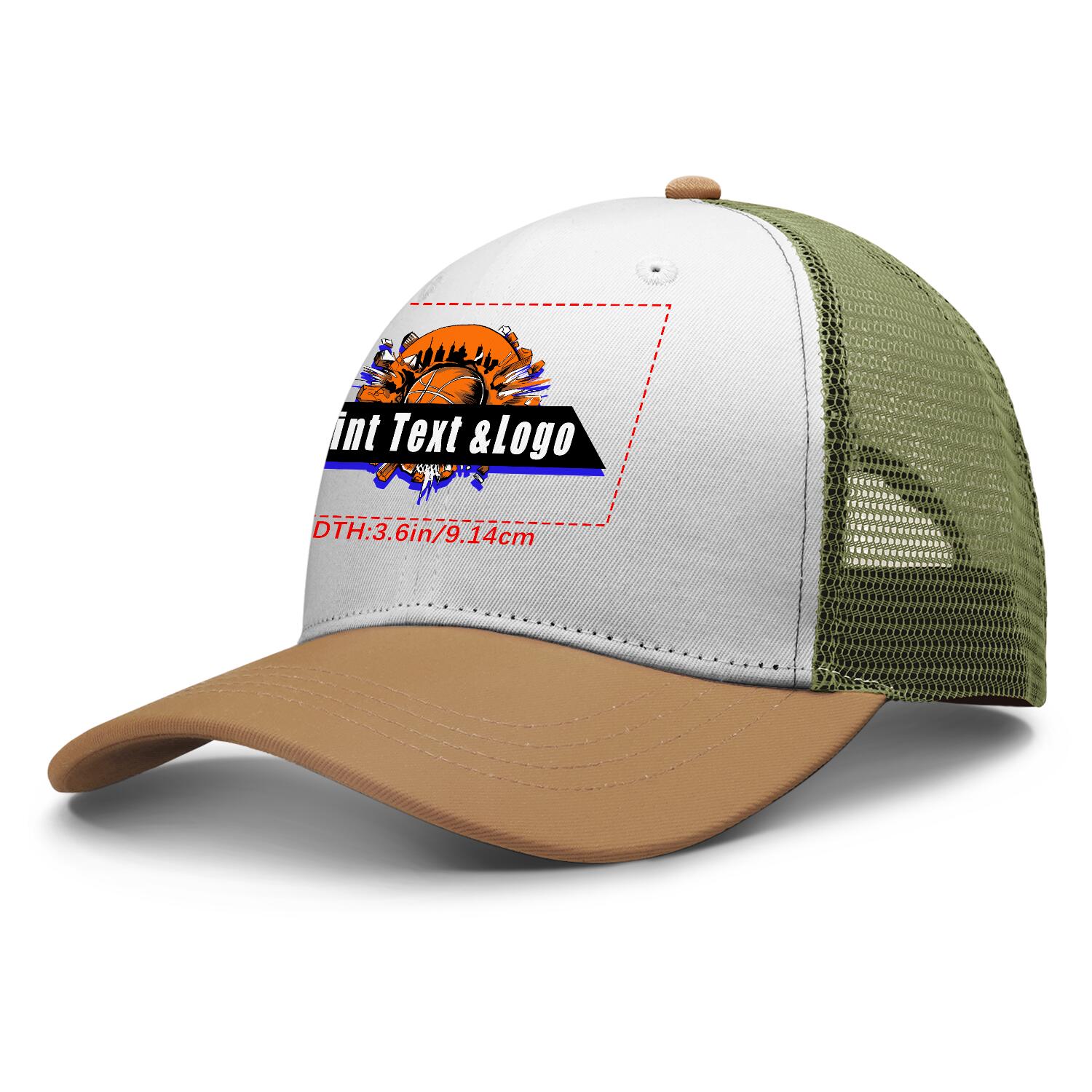 Personalized Olive-Green 5-Panel Duckbill Cap Your Unique Style Your Way enthsush