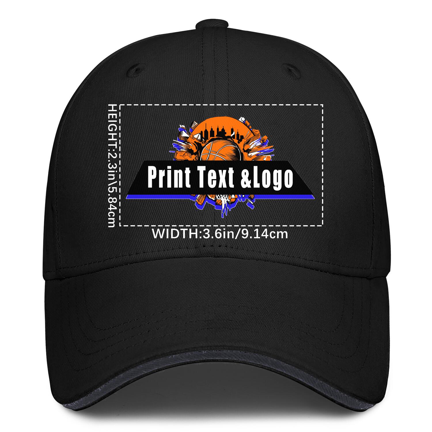Personalized Black 5-Panel Duckbill Cap Your Unique Style Your Way enthsush