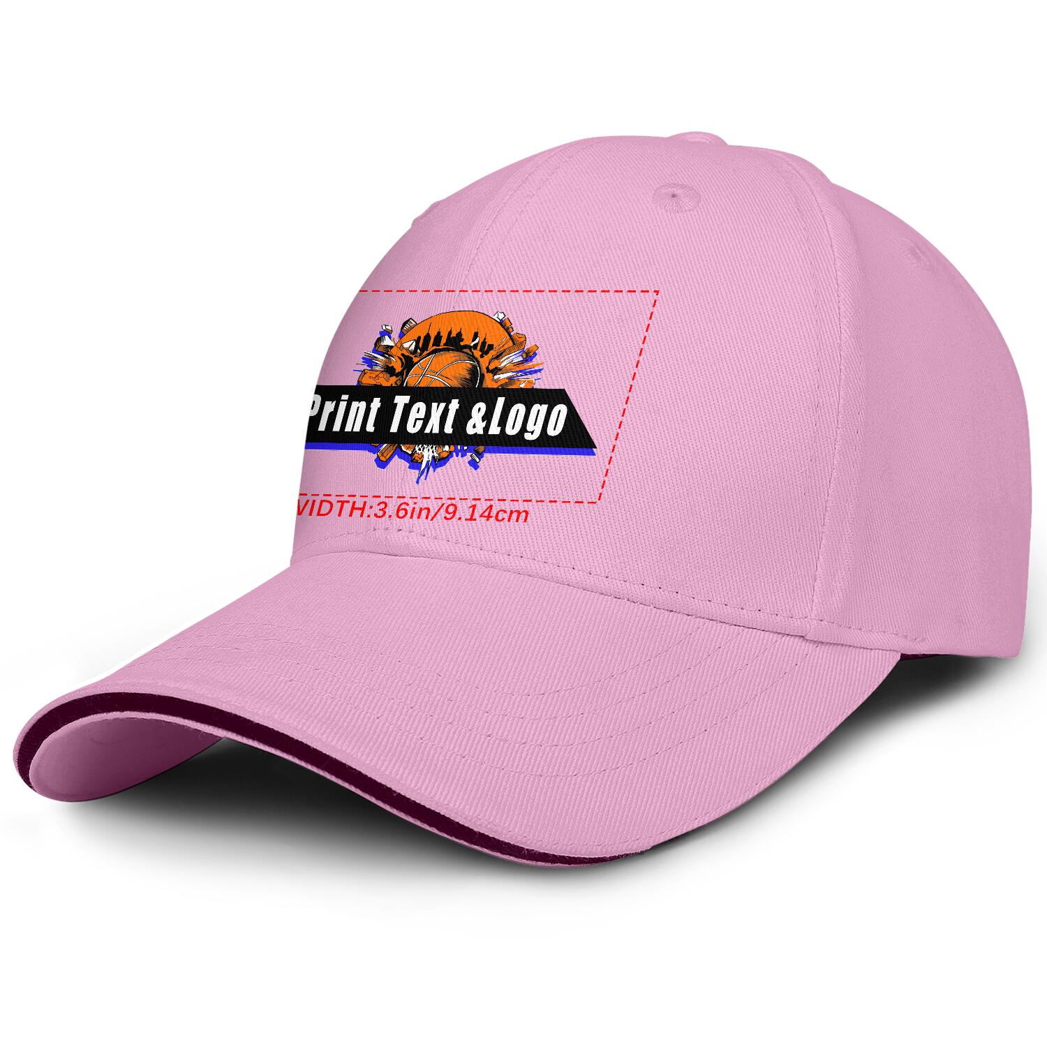 Personalized Pink 5-Panel Duckbill Cap Your Unique Style Your Way enthsush