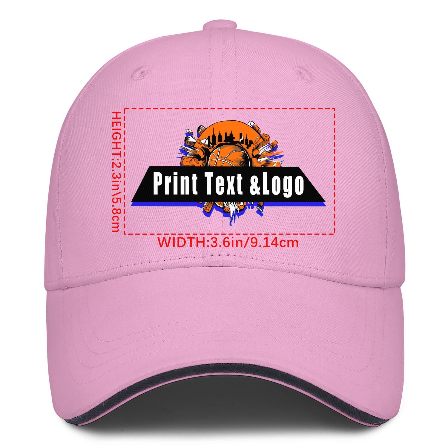 Personalized Pink 5-Panel Duckbill Cap Your Unique Style Your Way enthsush