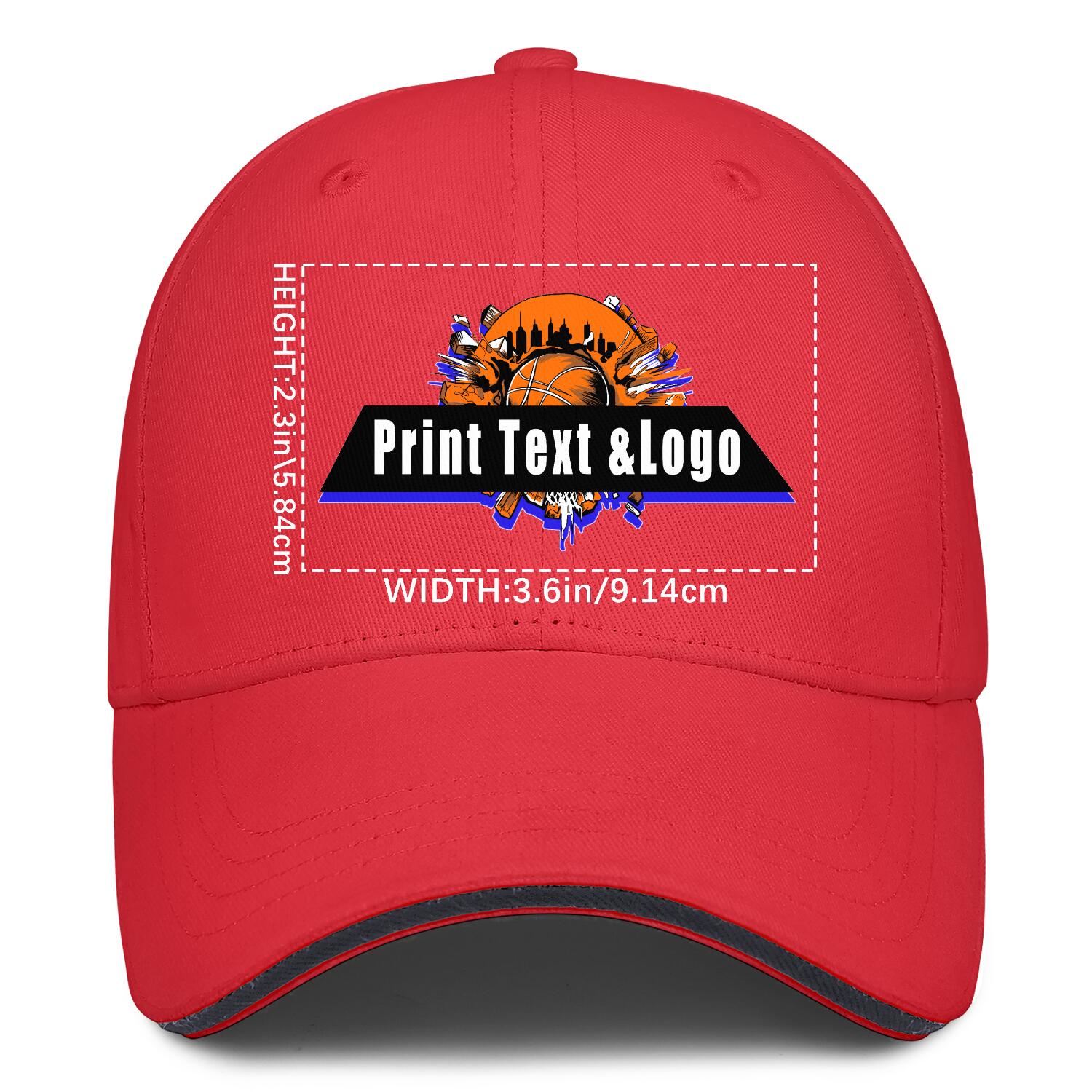 Personalized Red 5-Panel Duckbill Cap Your Unique Style Your Way enthsush