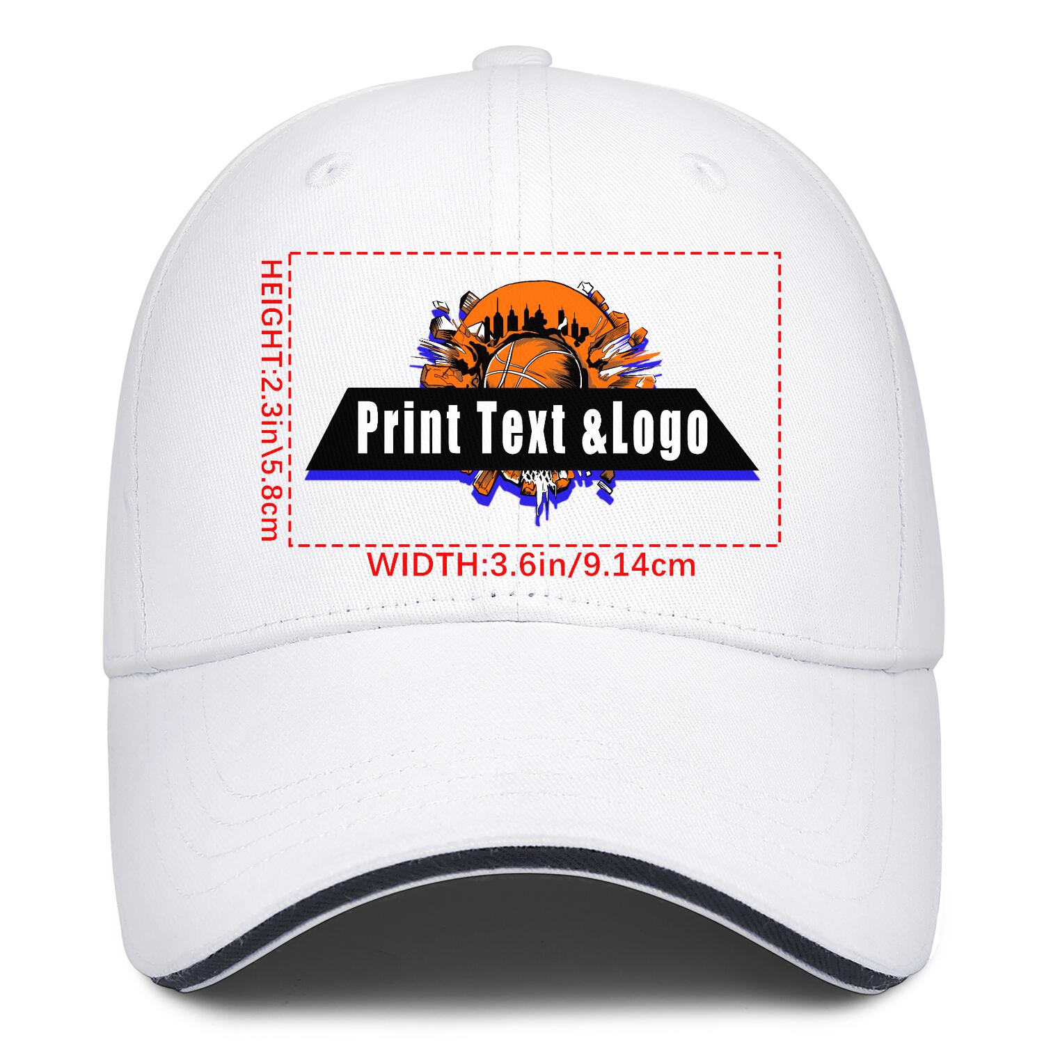 Personalized White 5-Panel Duckbill Cap Your Unique Style Your Way enthsush