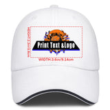 Personalized White 5-Panel Duckbill Cap Your Unique Style Your Way