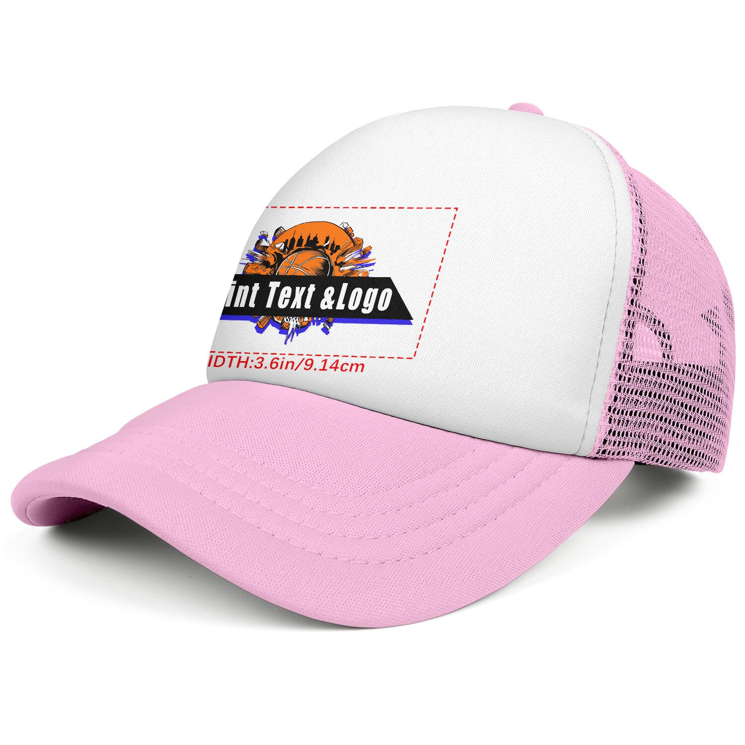 Personalized Pink 5-Panel Duckbill Cap Your Unique Style Your Way enthsush