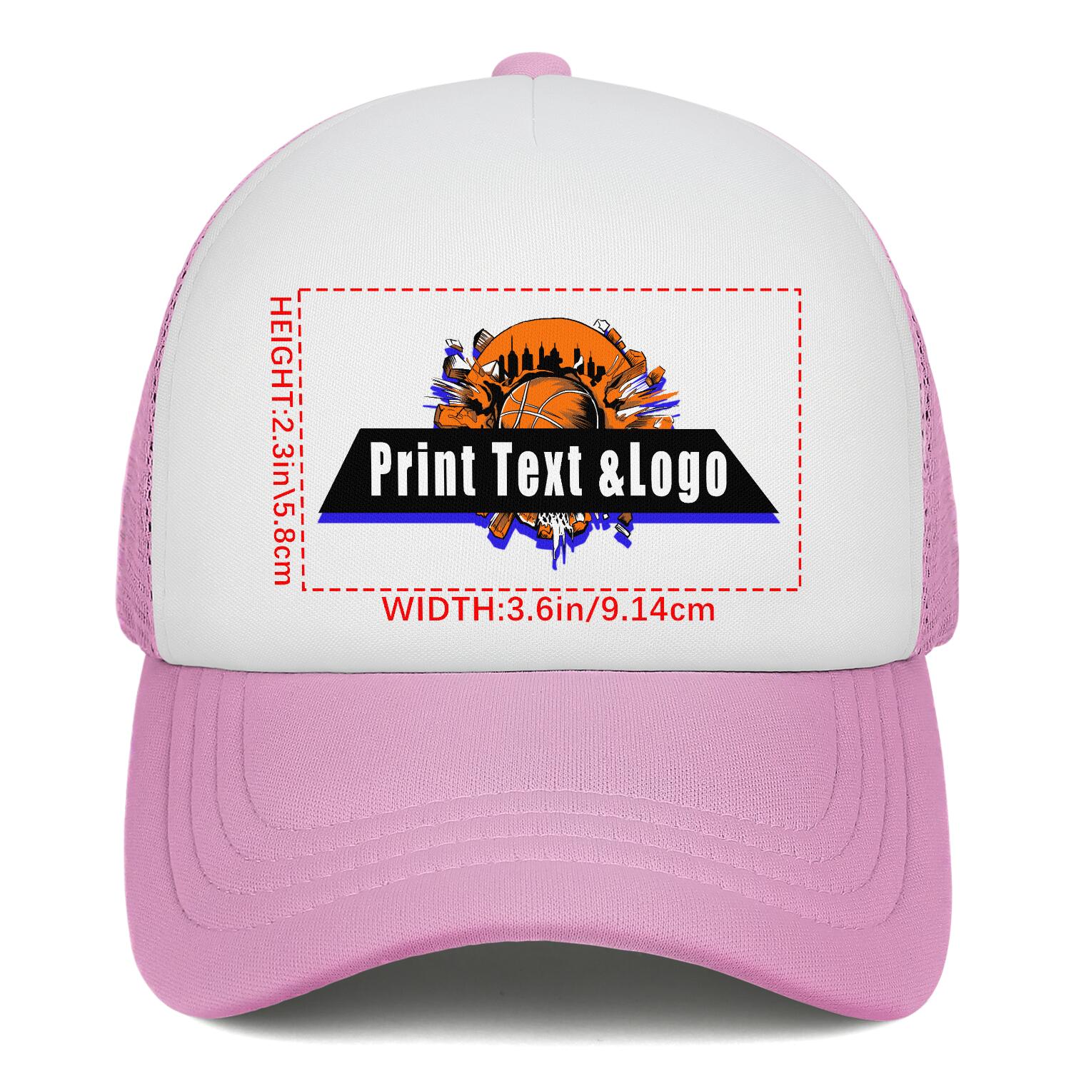 Personalized Pink 5-Panel Duckbill Cap Your Unique Style Your Way enthsush