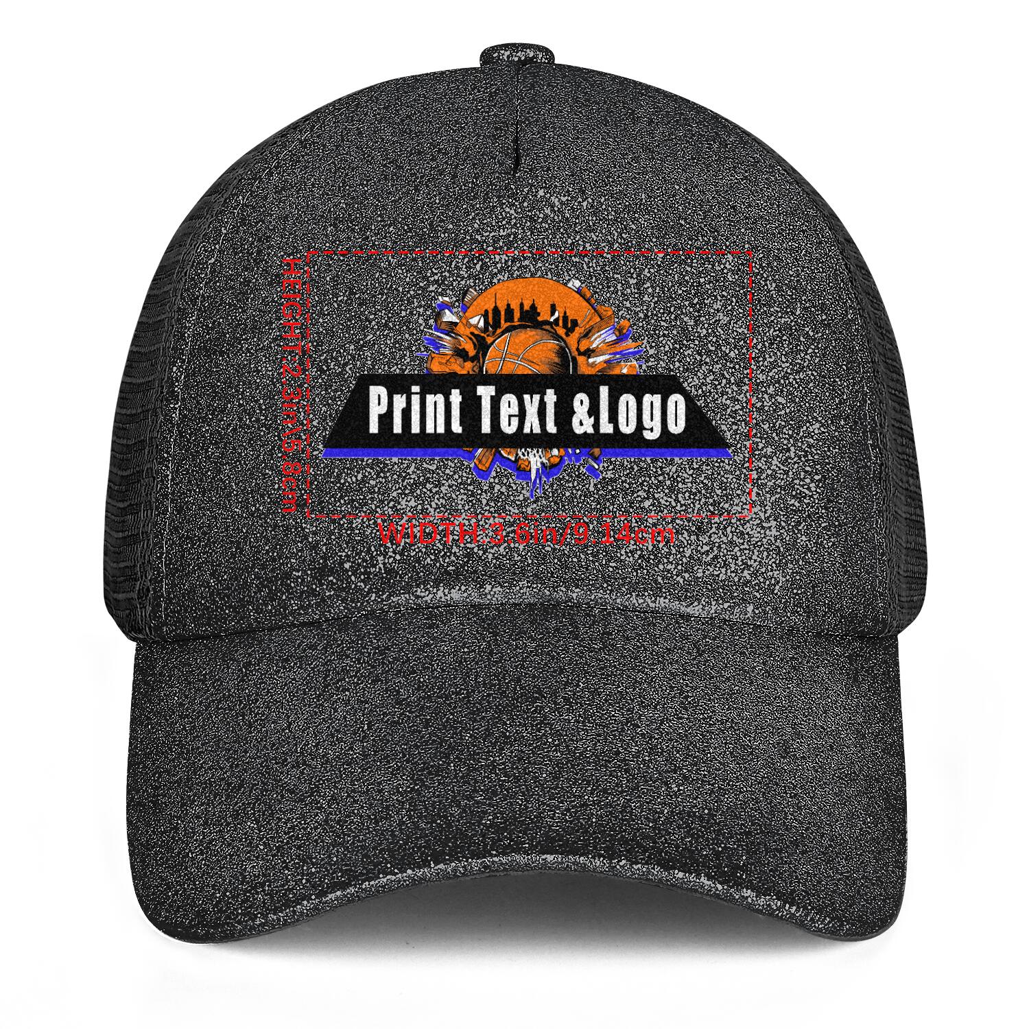 Personalized Black 5-Panel Duckbill Cap Your Unique Style Your Way enthsush