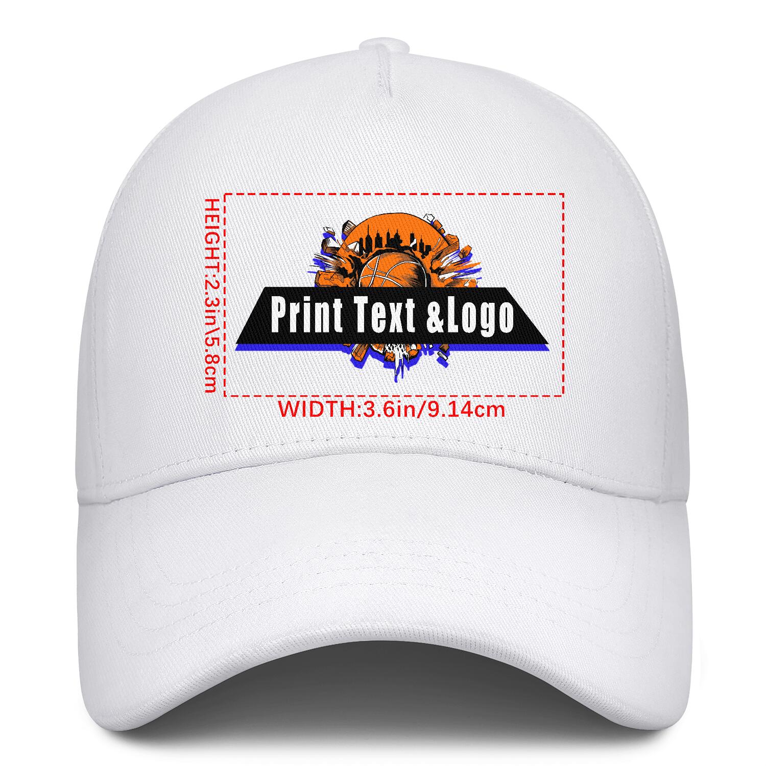Personalized White 5-Panel Duckbill Cap Your Unique Style Your Way enthsush