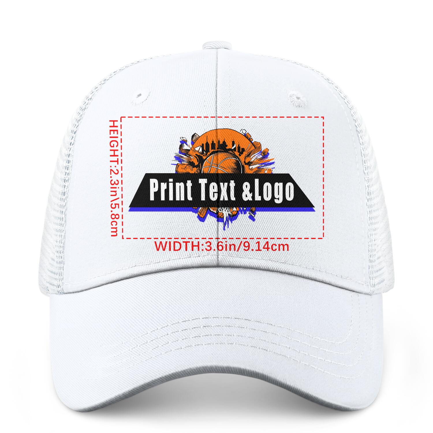 Personalized White 5-Panel Duckbill Cap Your Unique Style Your Way enthsush