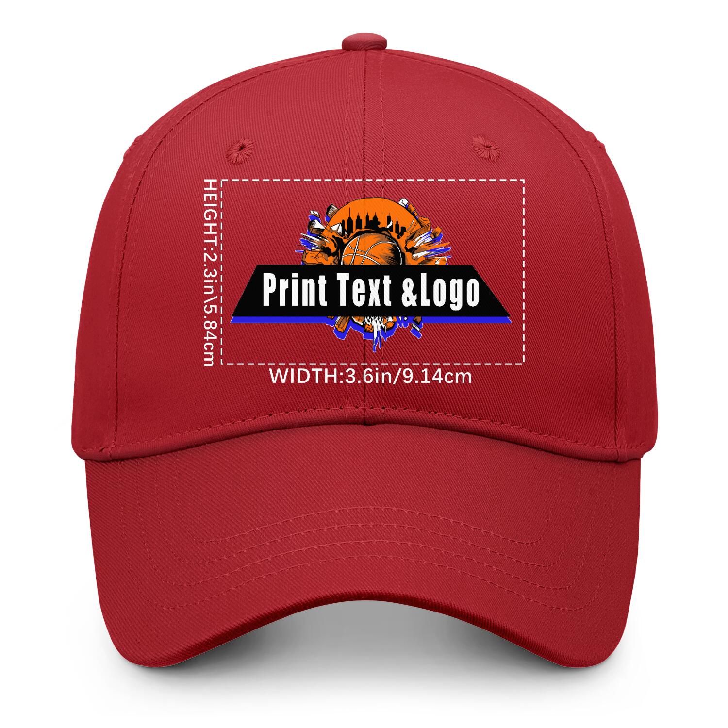 Personalized Dark-Red 5-Panel Duckbill Cap Your Unique Style Your Way enthsush