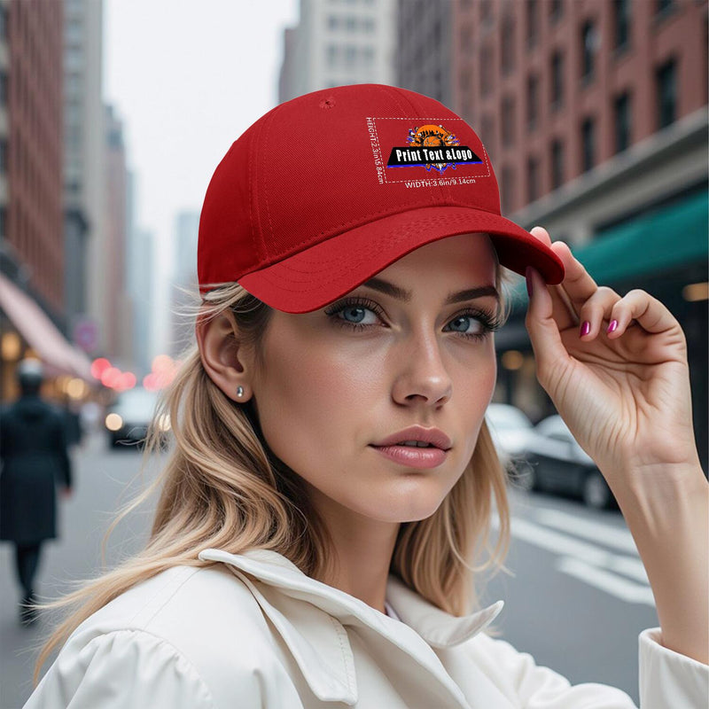 Personalized Dark-Red 5-Panel Duckbill Cap Your Unique Style Your Way