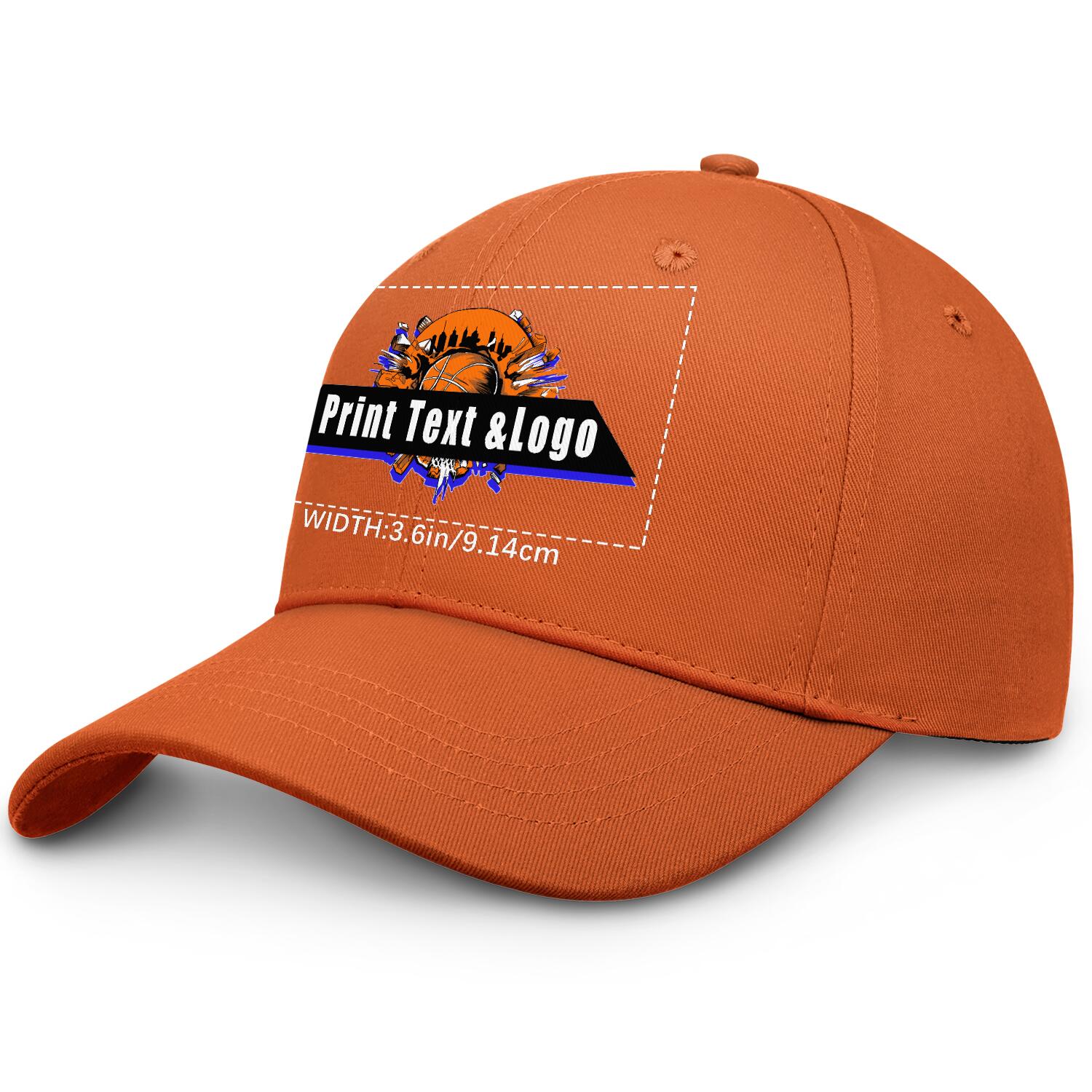 Personalized Orange 5-Panel Duckbill Cap Your Unique Style Your Way enthsush