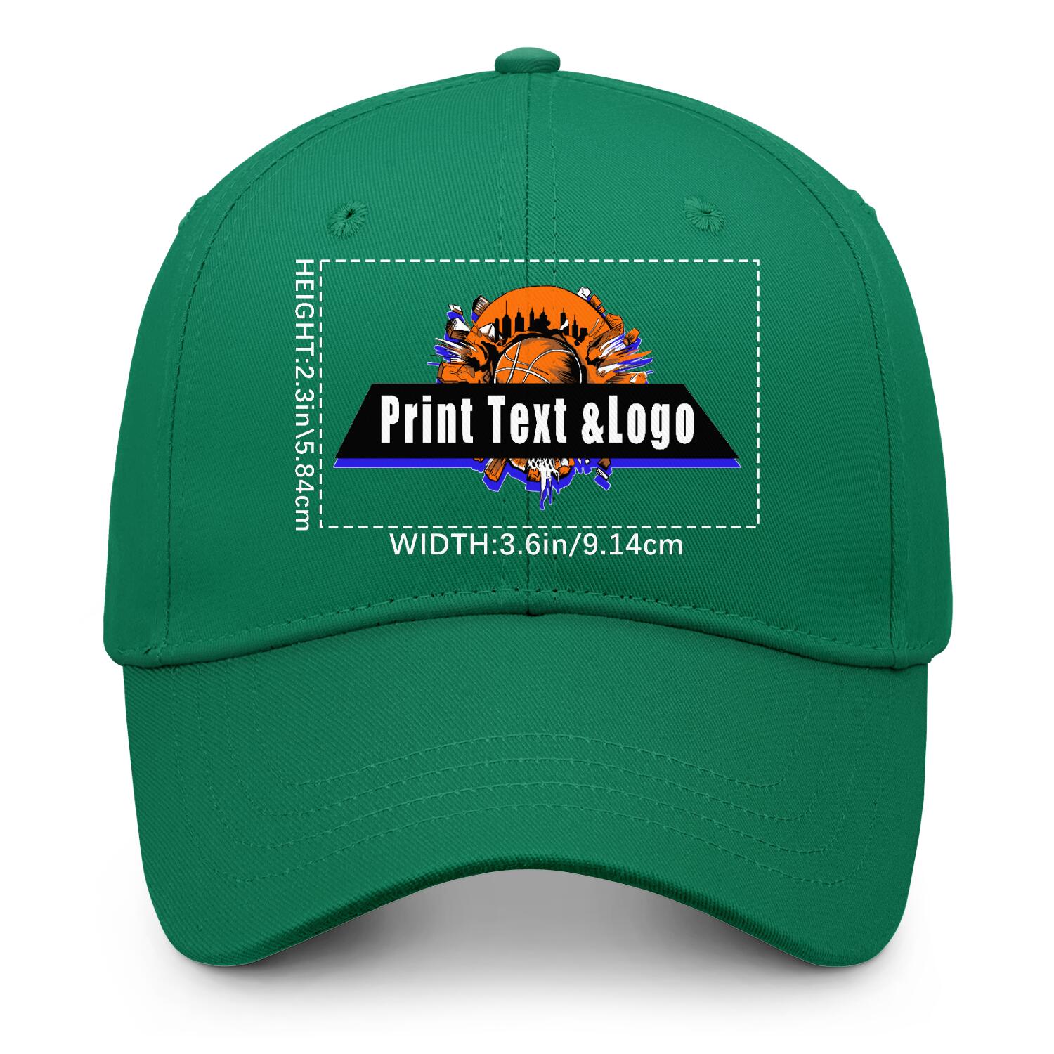 Personalized Sea-Green 5-Panel Duckbill Cap Your Unique Style Your Way enthsush
