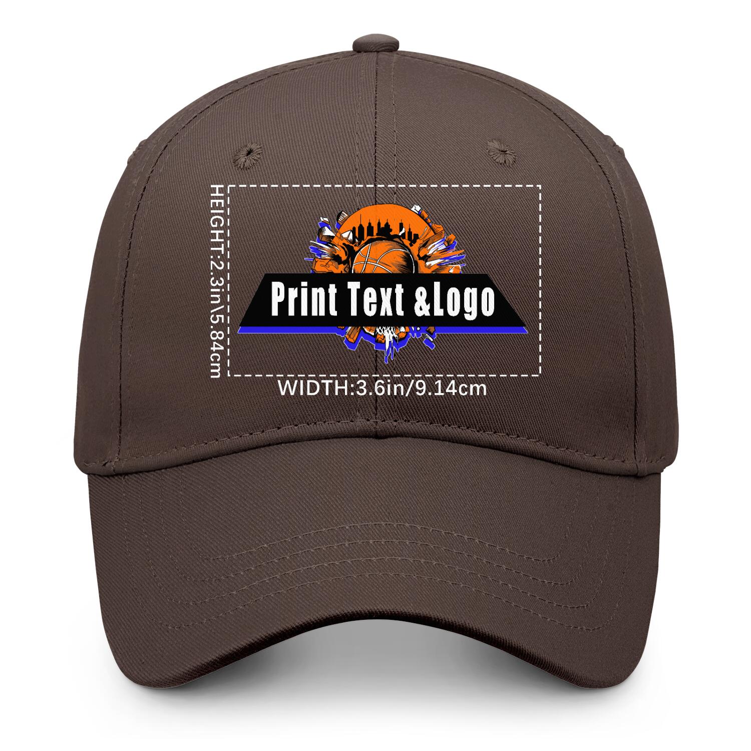 Personalized Brown 5-Panel Duckbill Cap Your Unique Style Your Way enthsush