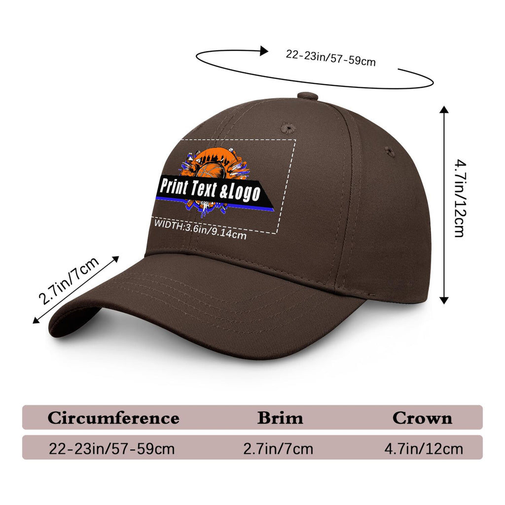 Personalized Brown 5-Panel Duckbill Cap Your Unique Style Your Way enthsush