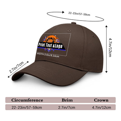 Personalized Brown 5-Panel Duckbill Cap Your Unique Style Your Way enthsush