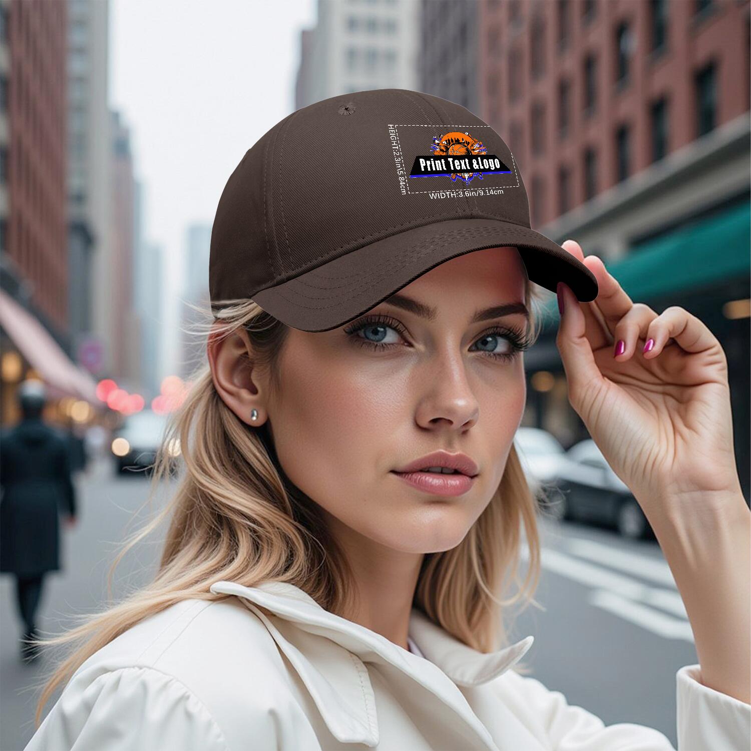Personalized Brown 5-Panel Duckbill Cap Your Unique Style Your Way enthsush