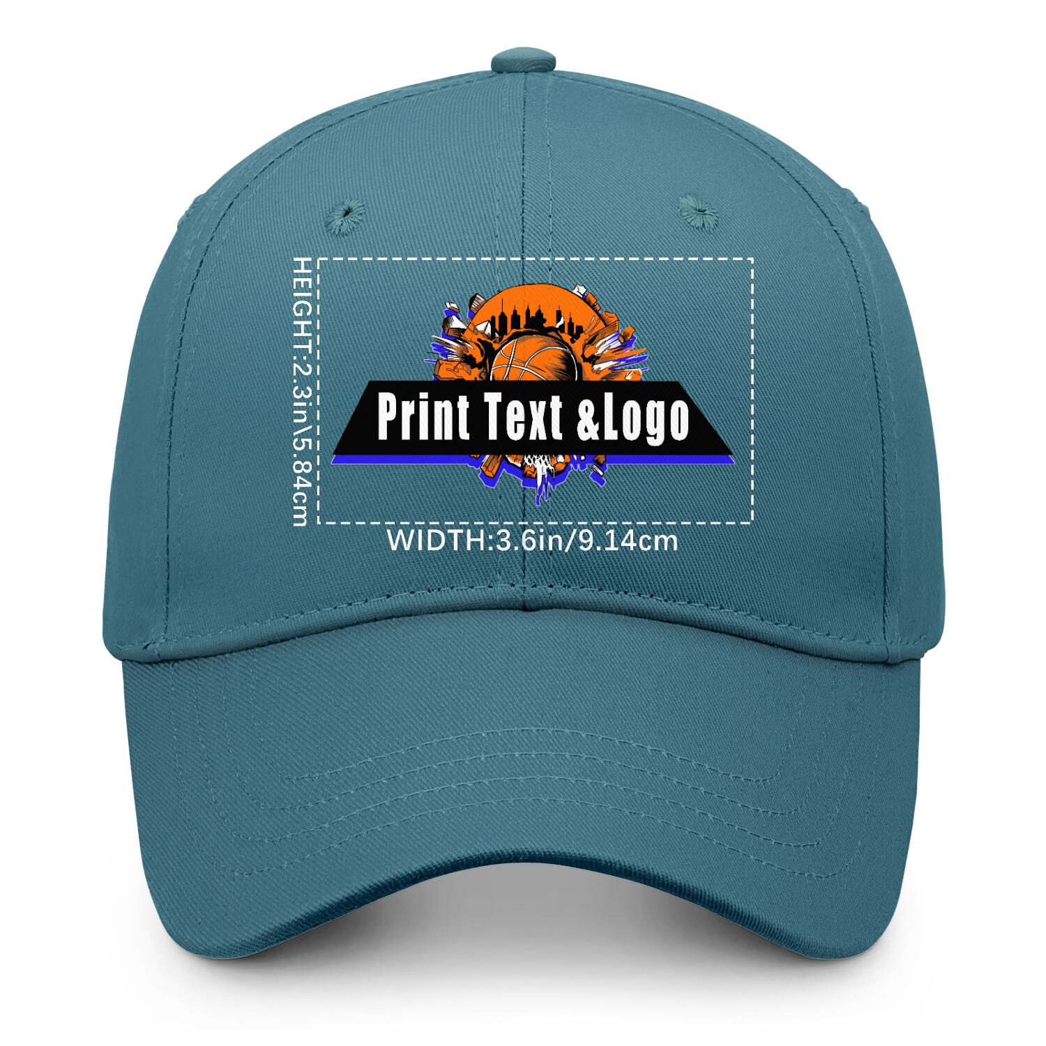 Personalized Blue-Green 5-Panel Duckbill Cap Your Unique Style Your Way enthsush